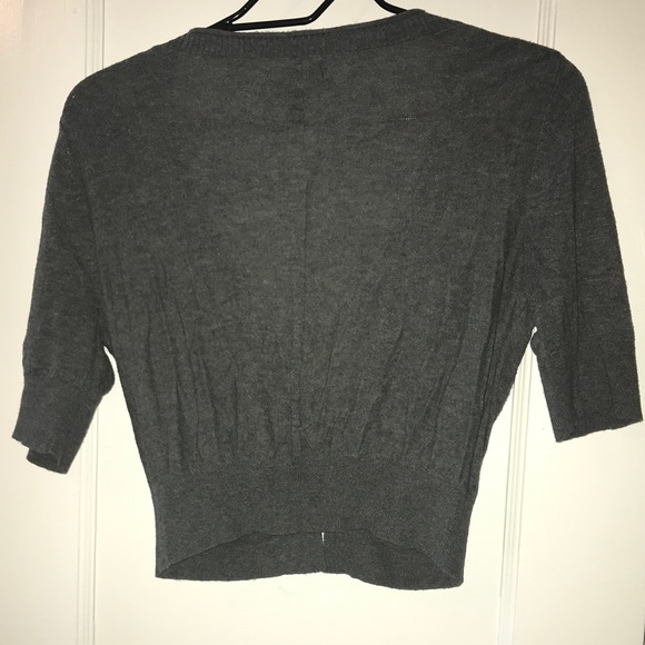 Express Gray Cardigan Sweater, Short, Medium, EUC - Picture 3 of 7